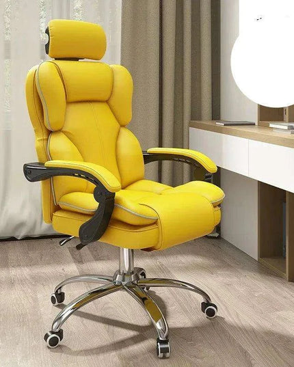 Ultimate Ergonomic Office and Gaming Chair with Adjustable Backrest and Footrest