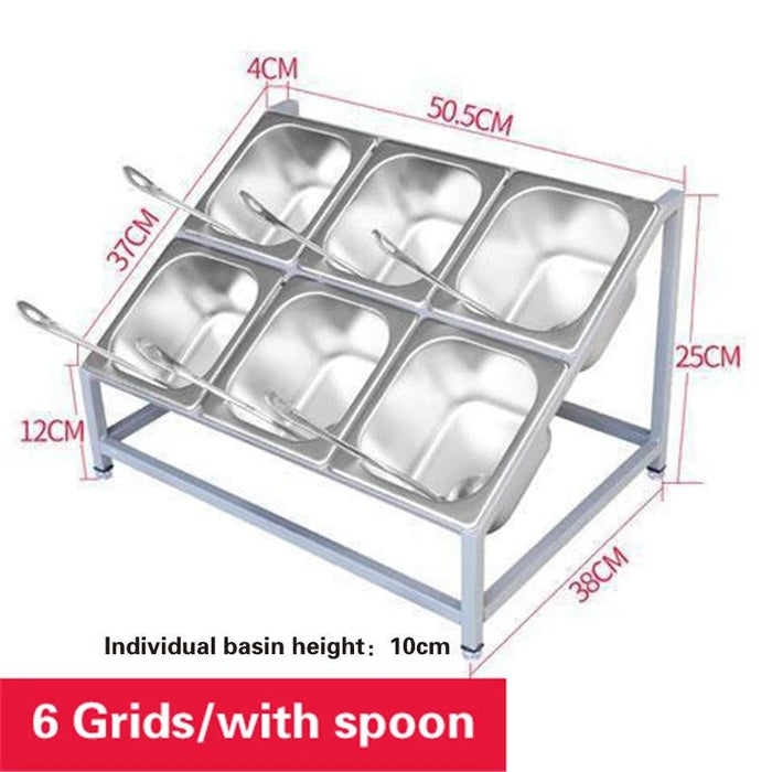 Milk Tea Shop Organizational Marvel: Multi-Grid Portion Basin Rack for Streamlined Efficiency