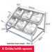 Milk Tea Shop Organizational Marvel: Multi-Grid Portion Basin Rack for Streamlined Efficiency
