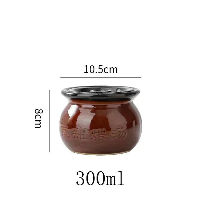 Versatile Clay Cooking Pots Set for Soups, Stews, Rice, Noodles, and Porridge - Sizes from 250ml to 800ml
