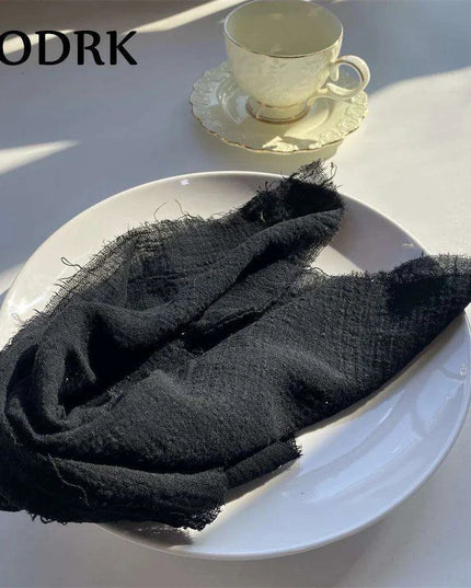 Sophisticated 10-Piece Linen-Cotton Blend Napkin Set