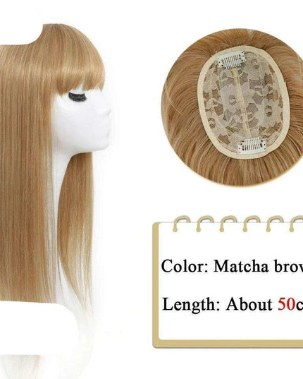 Bangs & Volume: Clip-In Hair Topper for Instant Transformation