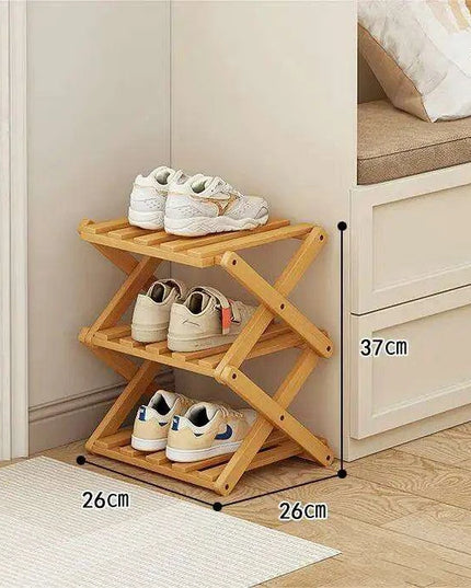 Elegant Expandable Bamboo Shoe Storage Rack with Customizable Tier Options