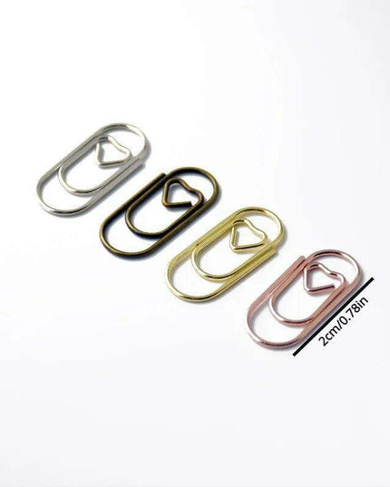 Vibrant Metal Paper Clips - 50-Pack - Essential for Efficient School and Office Organization