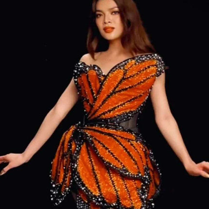 Sparkling Butterfly Sequin Mini Dress - Your Must-Have Party Attire for 2023