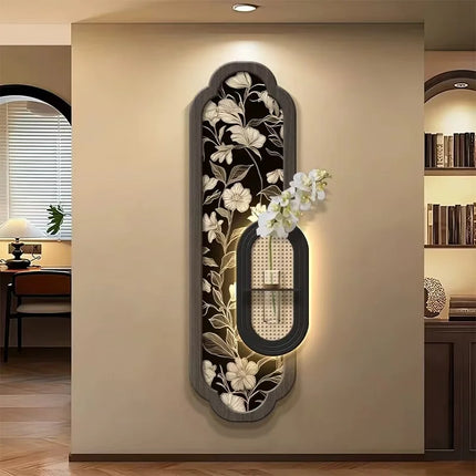Retro Botanical Illuminated Mural Lamp - Corridor Wall Art
