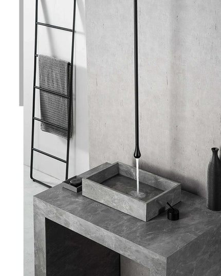 Sleek Black Brass Luxury Bathroom Faucet Set with Single Handle and Dual-Hole Versatility