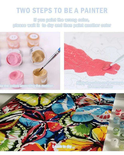 Gray Blossoms Complete Acrylic Art Set for Adults - All-in-One DIY Painting Kit with Canvas, Brushes, and Vibrant Paints