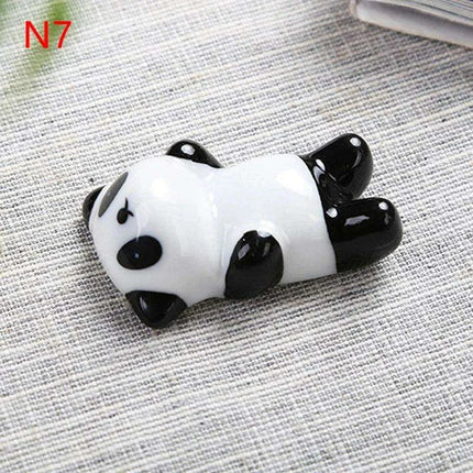 Playful Panda Ceramic Chopsticks Rest - Fun Table Decor for Asian Cuisine