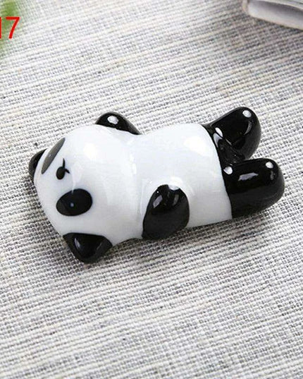 Playful Panda Ceramic Chopsticks Rest - Fun Table Decor for Asian Cuisine