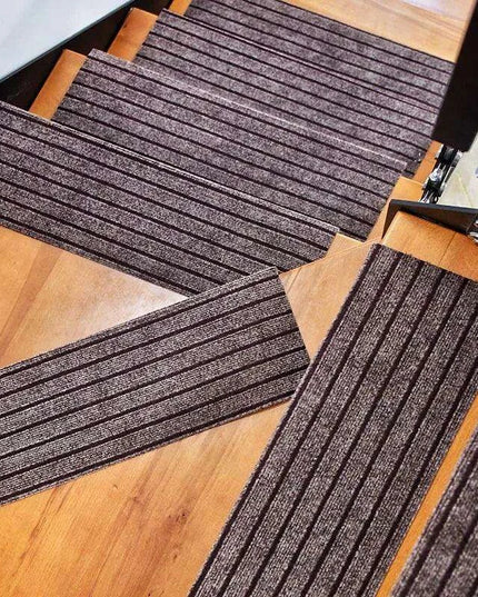Stylish and Secure Plush Stair Mat Collection with Elegant Patterns