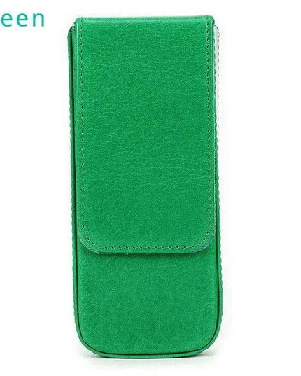 Elegant Genuine Leather Pen Organizer - Stylish Storage for Office and Travel