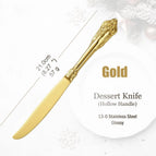 Dessert Knife-Gold