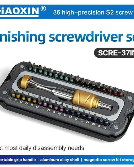 37-Piece Precision Magnetic Screwdriver Set for Home Electronics and Gadget Repairs