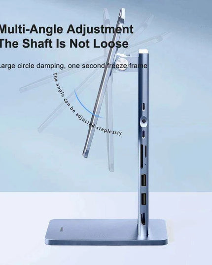 Hagibis Magnetic iPad Stand with USB-C Hub - Enhance Your Tablet Setup