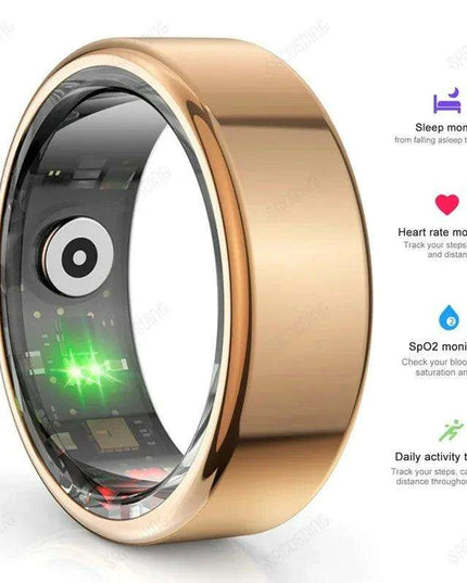 Advanced QRing Health & Fitness Monitor Ring - Comprehensive Heart Rate, Oxygen, Sleep & Activity Tracking