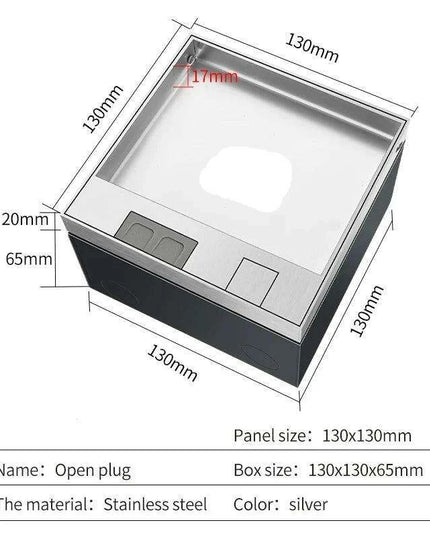 Waterproof EU Floor Socket for Seamless Home Appliance Integration