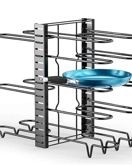 8-Tier Customizable Kitchen Cookware Organizer for Maximum Efficiency and Longevity