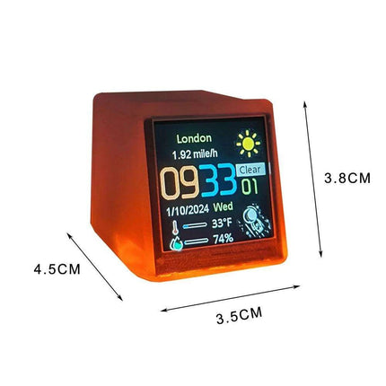 Vintage Nixie Tube Alarm Clock with RGB Lighting and Bitcoin Price Tracker