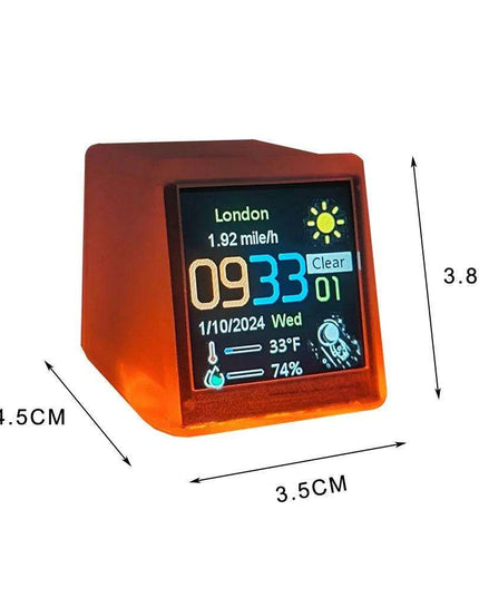 Vintage Nixie Tube Alarm Clock with RGB Lighting and Bitcoin Price Tracker