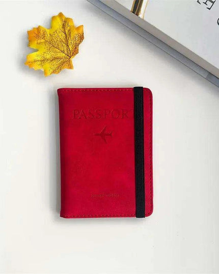 Stylish Genuine Leather RFID Passport Holder for Trendy Travelers