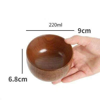 Elegant Japanese Jujube Wooden Bowls for Every Meal