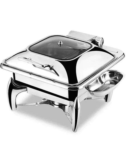 Regal Stainless Steel Chafing Dish Set with Hydraulic Warmer and Hot-Water Container