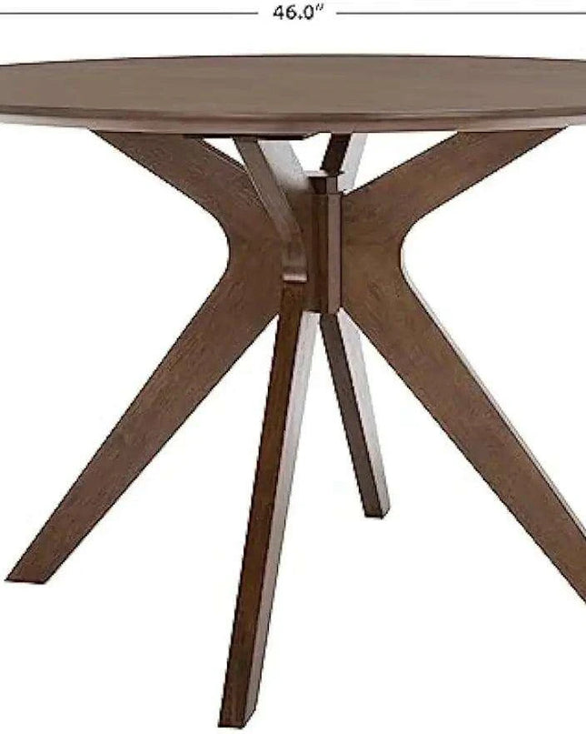 Chic Walnut Round Dining Table from SAFAVIEH Home Couture Collection