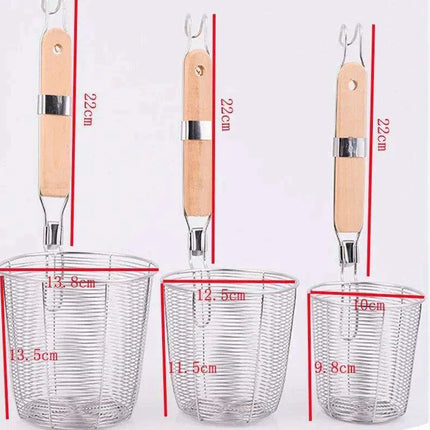 Premium Multi-Functional Stainless Steel Strainer Basket - Essential Kitchen Tool for Effortless Cooking and Draining