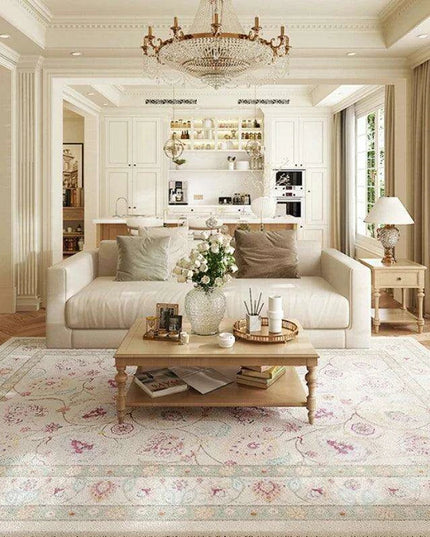 Luxe Floral Area Rugs: Soft Serenity and Classic Style