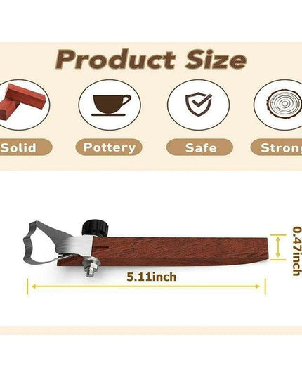 Personalized Pottery Handle Sculpting Tool - Innovative Mug and Kitchen Utensil Designer Scraper