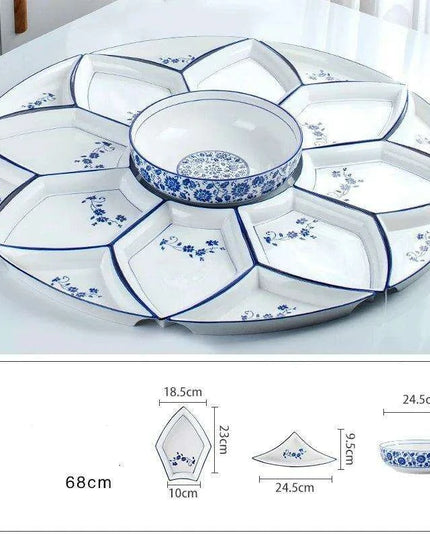 Elegant Round Ceramic Dining Set for Every Occasion