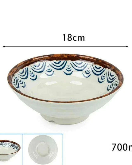 Chic Melamine Bowl for Ramen and Salad – Perfect for Home and Restaurant Use
