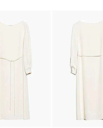 Elegant Silk Crepe Dress for Women - Perfect for Office and Parties - Spring Summer 2024 Collection