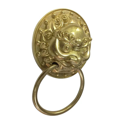 Antique Kirin Door Knocker Bronze Brass Furniture Ring Pull Retro Classical Door Knock for Front Door Home Decoration antique-kirin-door-knocker-bronze-brass-furniture-ring-pull-retro-classical-door-knock-for-front-door-home-decoration