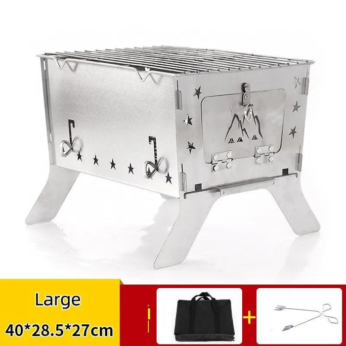 All-in-One Outdoor Portable Grill and Fire Pit for Adventurers