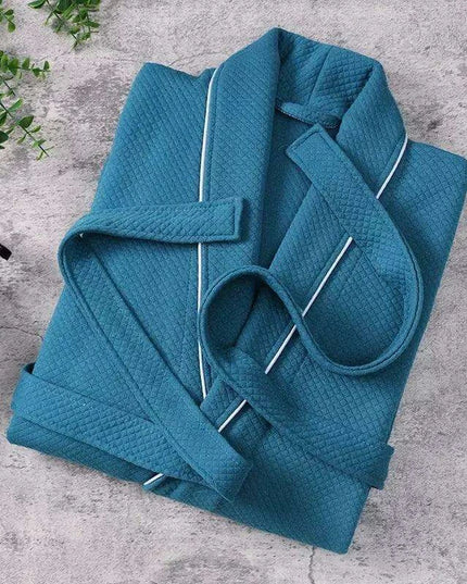 Cozy Unisex Hooded Cotton Bathrobe for Ultimate Comfort and Relaxation