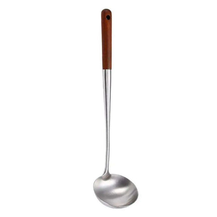 Stainless Steel Wok Spatula and Ladle Kitchen Utensil Set for Cooking