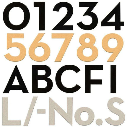 Stylish 3-Inch Self-Adhesive Acrylic Address Numbers – Choose from Timeless Black, Sleek Silver, or Opulent Gold