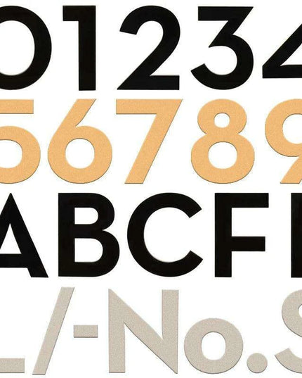 Stylish 3-Inch Self-Adhesive Acrylic Address Numbers – Choose from Timeless Black, Sleek Silver, or Opulent Gold