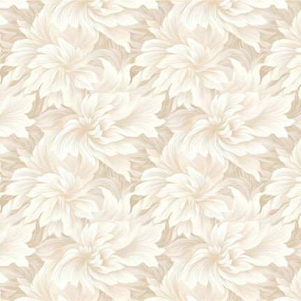 3D Abstract Feather & Flower Mural Wallpaper — Custom Size