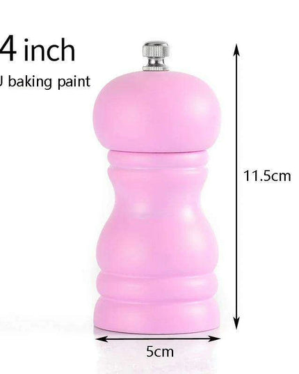 Elegant Solid Wood Adjustable Salt and Pepper Mill Set for Outdoor Dining