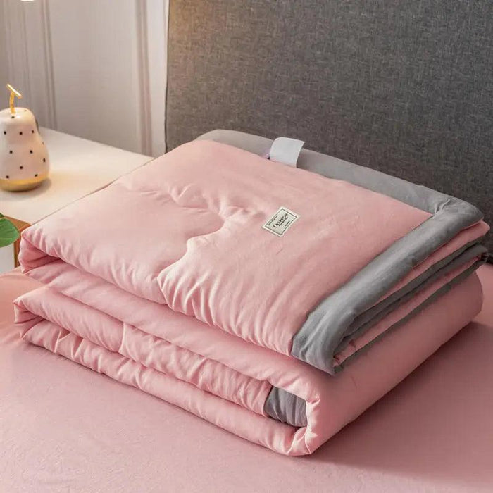 Japanese Minimalist Cotton Comforter for Cozy Cool Nights