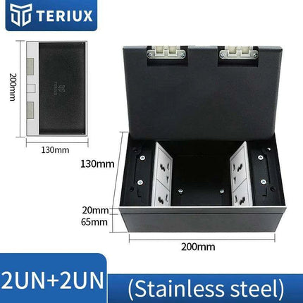 Interchangeable Stainless Steel Floor Socket with Custom Modular Design