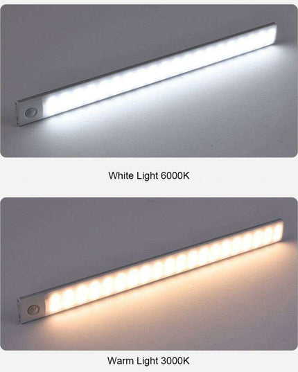Smart Motion-Sensing USB Rechargeable LED Under Cabinet Light for Effortless Illumination