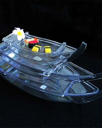 Elegant Sushi Boat Platter Set - Versatile Serving Dish for Asian Cuisine
