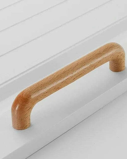 Chic Wooden Cabinet Knobs - Distinctive Walnut & Beech Drawer Handles for Elegant Home Interiors