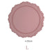 Embossed Elliptic Flower Silicone Placemat Set for Stylish Table Settings