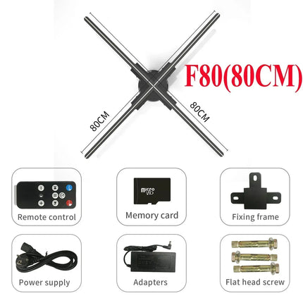 3D Fan Hologram Projector – Eaye-Catching Logo Display & Easy S