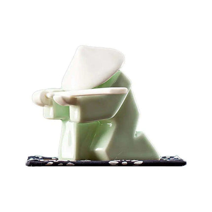 Elegant Samurai Porcelain Incense Holder - Unique Artistic Censer for Home Serenity